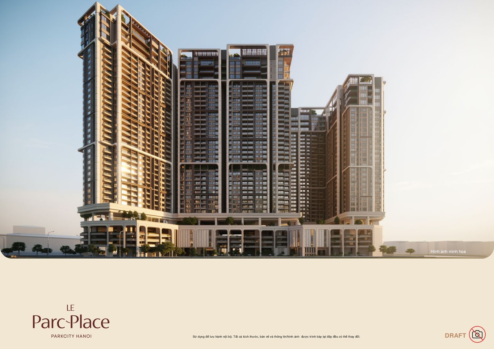 Phối cảnh tổng thể Le Parc Place ParkCity Hà Nội — tiềm năng tăng giá 2026–2030