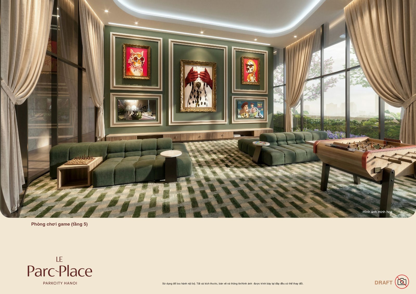 Phòng chơi game giải trí tại Le Parc Place