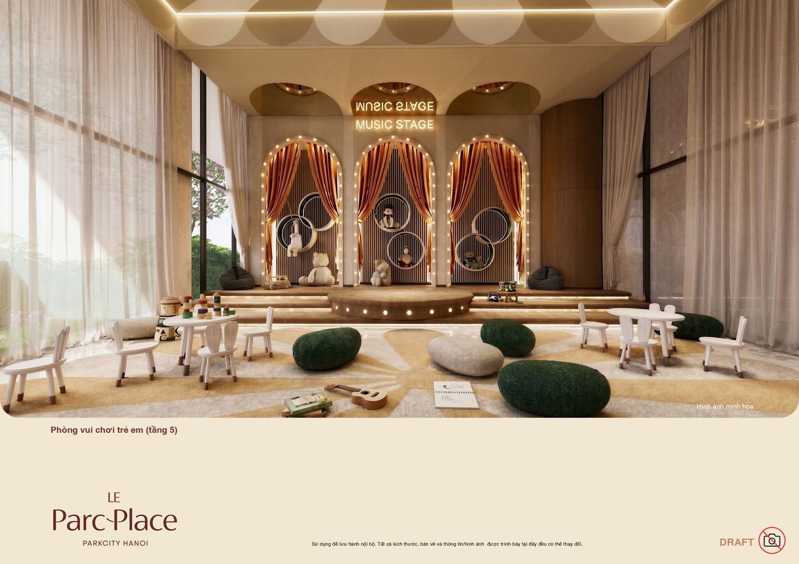 Phòng vui chơi trẻ em tại Le Parc Place